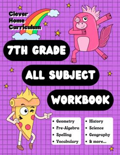 (^PDF READ)- DOWNLOAD 7th Grade All Subject Workbook  Grade 7 All-In-One Workbook (Homeschool 7th