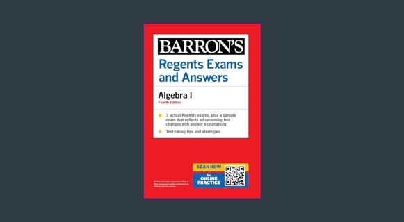 [Ebook]$$ 📚 Regents Exams and Answers: Algebra I, Fourth Edition (Barron's Regents NY)     4th