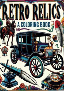 READ B.O.O.K Retro Relics: A Coloring Book