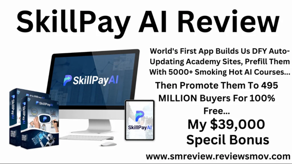 SkillPay AI Review: Industry’s 1 & Only All-In-One 1-Click Academy Builder!