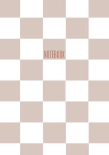 Notebook: Checkered Notebook: Minimalistic Aesthetic  EBOOK