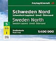 Sweden North, road map 1:400,000 (English, French, German, Italian