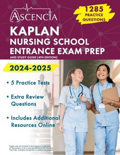 [P.D.F_book] Kaplan Nursing School Entrance Exam Prep 2024-2025: 1 285 Practice Questions and Stud