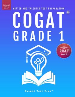 (Download) PDF COGAT Grade 1 Test Prep  Gifted and Talented Test Preparation Book - Two Practice T