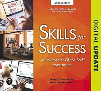 [GET] PDF EBOOK EPUB KINDLE Skills for Success with Microsoft Office 2019 Introductory by  Margo Adk