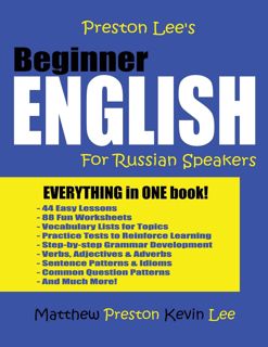 (Kindle) PDF Preston Lee's Beginner English For Russian Speakers (Preston Lee's English For Russia