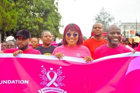 REV. OTU COLLABORATES WITH PINK AFRICA TO FLAG OFF BREAST CANCER AWARENESS WALK