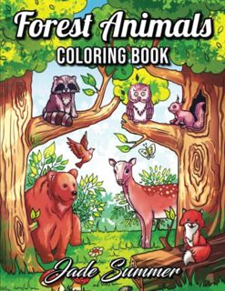 ACCESS EBOOK EPUB KINDLE PDF Forest Animals: An Adult Coloring Book with Adorable Woodland Creatures