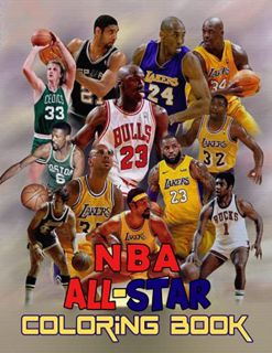 ACCESS [EPUB KINDLE PDF EBOOK] NBA All Stars Coloring Book: The Greatest Basketball Players Of All t
