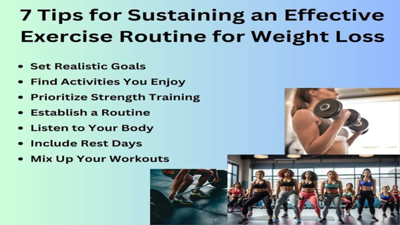 7 Tips for maintaing an Effective Weight Loss Exercise Routine