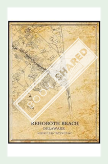 (DOWNLOAD (PDF) TANOKCRS Rehoboth Beach Delaware USA America Wall Art Vintage Print Poster Map Artwo