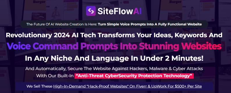 SiteFlow AI Review 2024- Create Hack-Proof AI Websites Using Your Voice Command