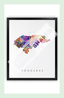 (Download) (Pdf) Dignovel Studios 11X14 Unframed Honduras Map Watercolor Art Print Map Motherland Co