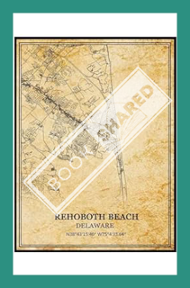 (DOWNLOAD) (PDF) TANOKCRS Rehoboth Beach Delaware USA America Wall Art Vintage Print Poster Map Artw