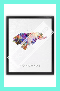 (DOWNLOAD (PDF) Dignovel Studios 8X10 Unframed Honduras Map Watercolor Art Print Map Motherland Coun