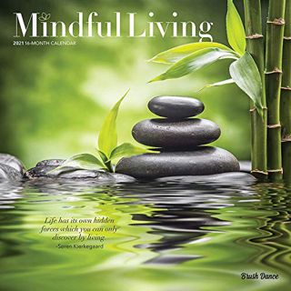 VIEW [EBOOK EPUB KINDLE PDF] Mindful Living 2021 12 x 12 Inch Monthly Square Wall Calendar by Brush