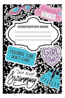 (DOWNLOAD (EBOOK) Girls Swimming Dot Journal | 120 Dot Pages (6x9) | Chlorine Hair Don't Care by Kat