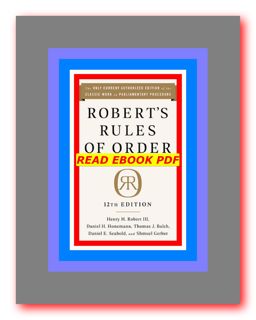READDOWNLOAD% Robert's Rules of Order (eBook) Read by Henry Martyn Robert