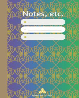[download]_p.d.f))^ Notes  etc.  Blue Green Lotus Gradient Designer Composition Notebook  College