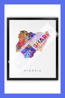(DOWNLOAD (PDF) Dignovel Studios 8X10 Unframed Nigeria Map Watercolor Art Print Map Motherland Count