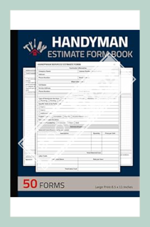 (DOWNLOAD) (Ebook) Handyman Estimate Form Book: Handyman Service Estimating Sheets | Tradesman Work