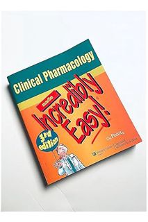 (FREE (PDF) Clinical Pharmacology Made Incredibly Easy! by Lippincott Williams & Wilkins