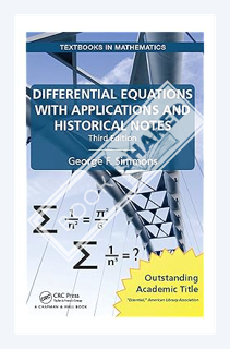 (PDF) Free Differential Equations with Applications and Historical Notes (Textbooks in Mathematics)