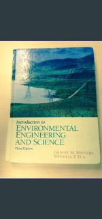 {READ/DOWNLOAD} 📚 Introduction to Environmental Engineering and Science     3rd Edition (Ebook