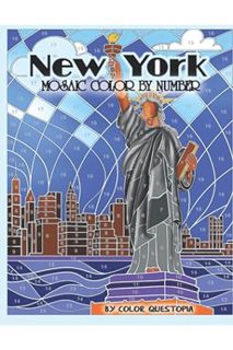 (PDF FREE) New York Mosaic Color By Number: Coloring Book for Adults (Adult Color By Number) by Colo