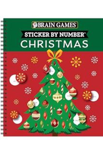 (Download) (Ebook) Brain Games - Sticker by Number: Christmas (28 Images to Sticker - Christmas Tree