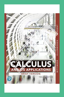 (DOWNLOAD) (PDF) Calculus and Its Applications, Brief Version by Marvin Bittinger