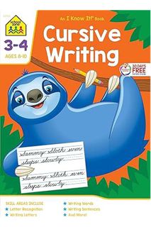 (Ebook Download) School Zone - Cursive Writing Workbook - 64 Pages, Ages 8 to 10, 3rd Grade, 4th Gra