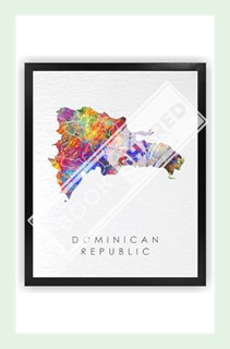 (PDF Free) Dignovel Studios 8X10 Unframed Dominican Republic Map Caribbean Nation Tourist Motherland