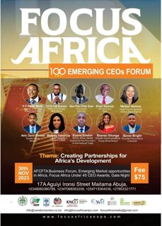 Focus Africa 100 Emerging CEOs Forum: Calling all visionary CEOs and business leaders!