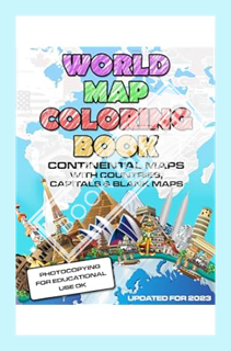 (PDF) FREE World Map Coloring Book: Maps of the World Continents featuring Country Border, Capitals,