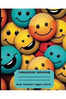 (Ebook Download) Composition Notebook Wide Ruled Smiley Faces Aesthetic Preppy: Smile and Succeed, C