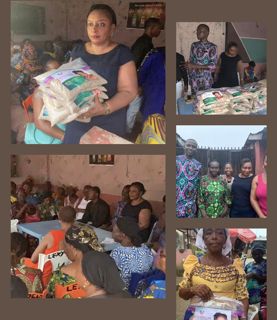 LEADERSHIP IN ACTION: MRS. SARAH ARCHIBONG DONATES FOOD ITEMS TO HER POLITICAL WARD