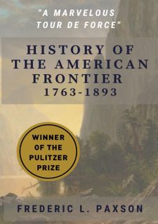 Your F.R.E.E Book History of the American Frontier - 1763-1893
