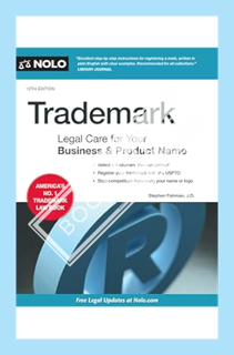 (PDF Download) Trademark: Legal Care for Your Business & Product Name by Stephen Fishman J.D.