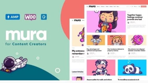 Mura WordPress Theme for Content Creators