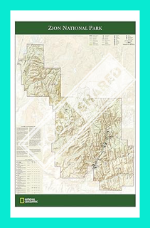 (PDF Download) National Geographic Zion National Park Wall Map (24 x 36 in) (National Geographic Ref