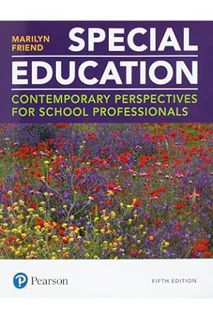 Download Pdf Special Education: Contemporary Perspectives for School Professionals by Marilyn Friend