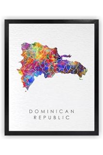 Ebook Download Dignovel Studios 8X10 Unframed Dominican Republic Map Caribbean Nation Tourist Mother