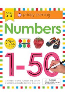 (PDF Download) Wipe Clean Workbook: Numbers 1-50: Ages 3-5; wipe-clean with pen (Wipe Clean Learning