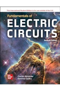 Pdf Ebook ISE Fundamentals of Electric Circuits (ISE HED IRWIN ELEC&COMPUTER ENGINERING) by Charles