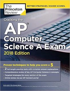 [PDF] ⚡️ DOWNLOAD Cracking the AP Computer Science A Exam, 2018 Edition: Proven Techniques to Help Y