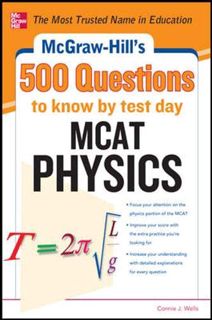 ((Read_EPUB))^^ McGraw-Hill's 500 MCAT Physics Questions to Know by Test Day  3 Reading Tests + 3