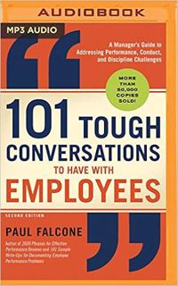 READ⚡️PDF❤️eBook 101 Tough Conversations to Have with Employees: A Manager's Guide to Addressing Per