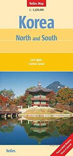 ACCESS [KINDLE PDF EBOOK EPUB] Korea, North and South Nelles map (CARTE) by  Nelles Verlag 💙