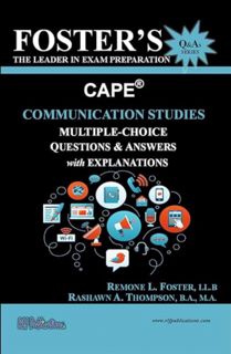 [ePUB] Download Foster’s CAPE® Communication Studies: Multiple Choice Questions & Answers